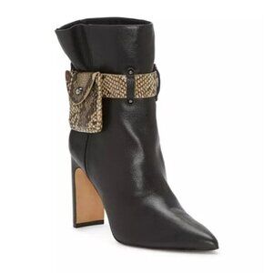 Jessica Simpson Brynne Booties size 8.5 JESSICA SIMPSON "BRYNNE" BLACK LEATHER B